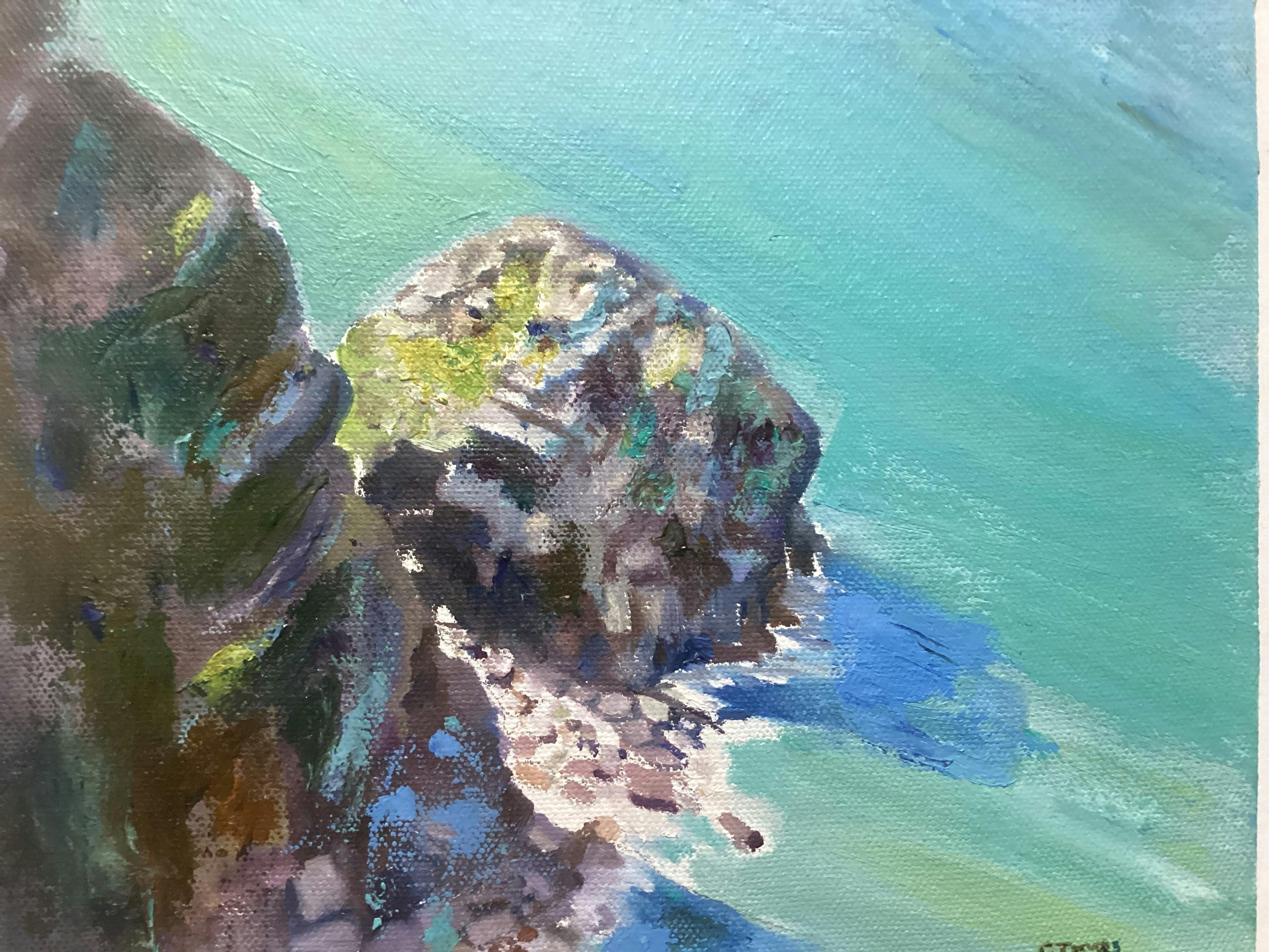 Cover Image for Looking down, Bedruthan steps